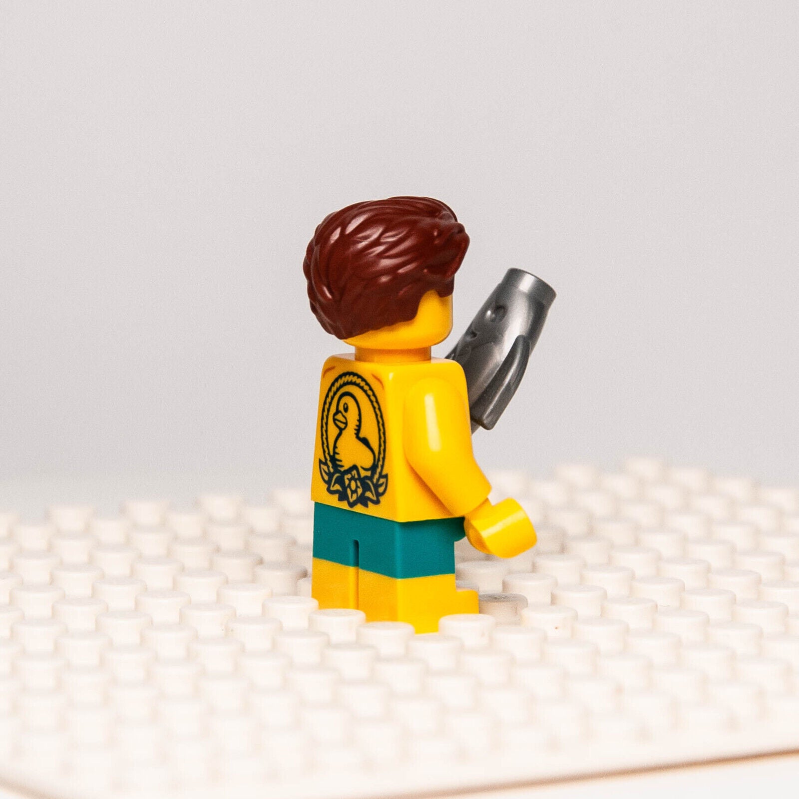 New Lego BAM 2023 Q2 Minifigure - Bare Chest, Duck Tattoo w/ Short Legs, Swim - StudBee